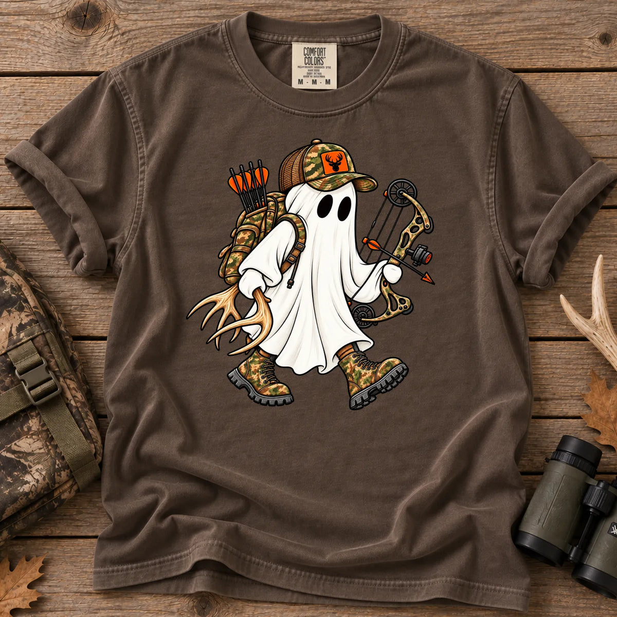 Ghost Bow Hunter T-Shirt in Espresso