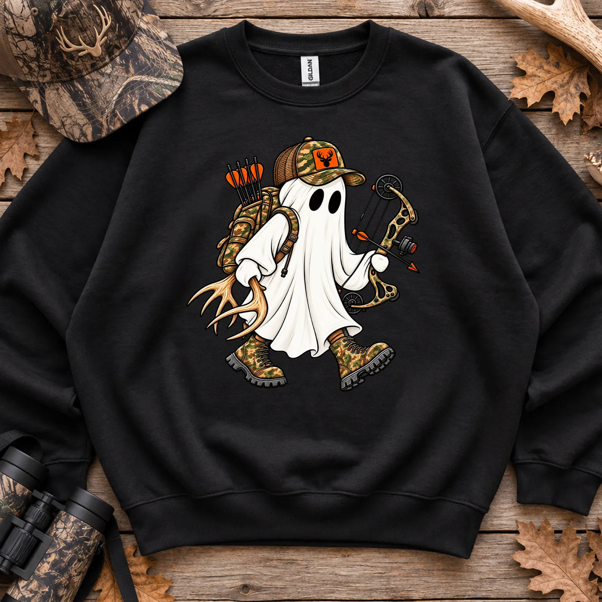 Ghost Hunter Sweatshirt in Black