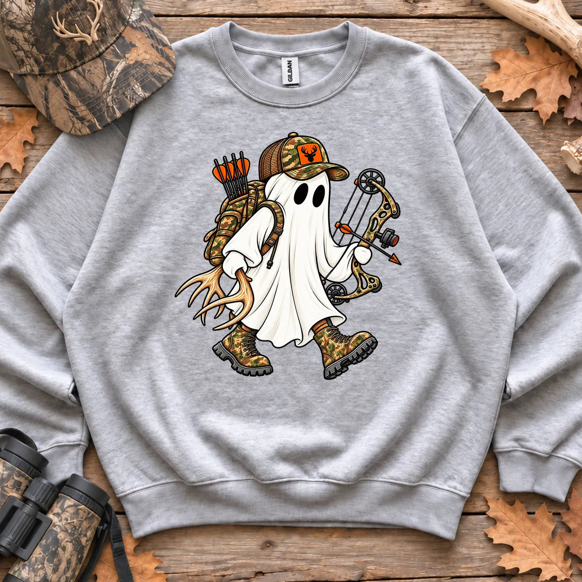 Ghost Hunter Sweatshirt in Sport Grey