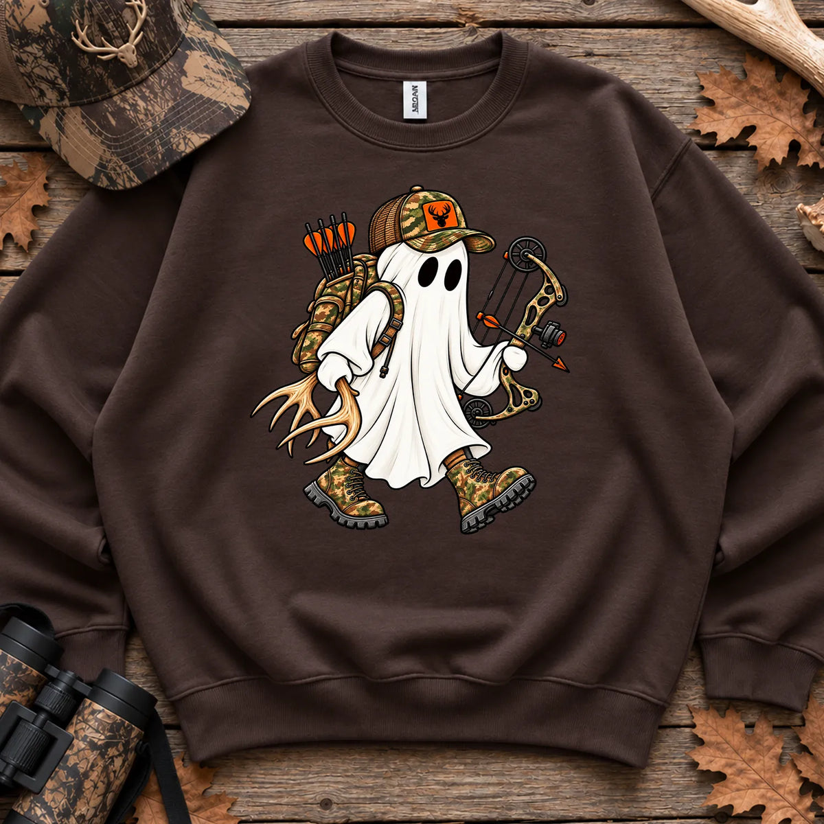 Ghost Hunter Sweatshirt in Dark Chocolate