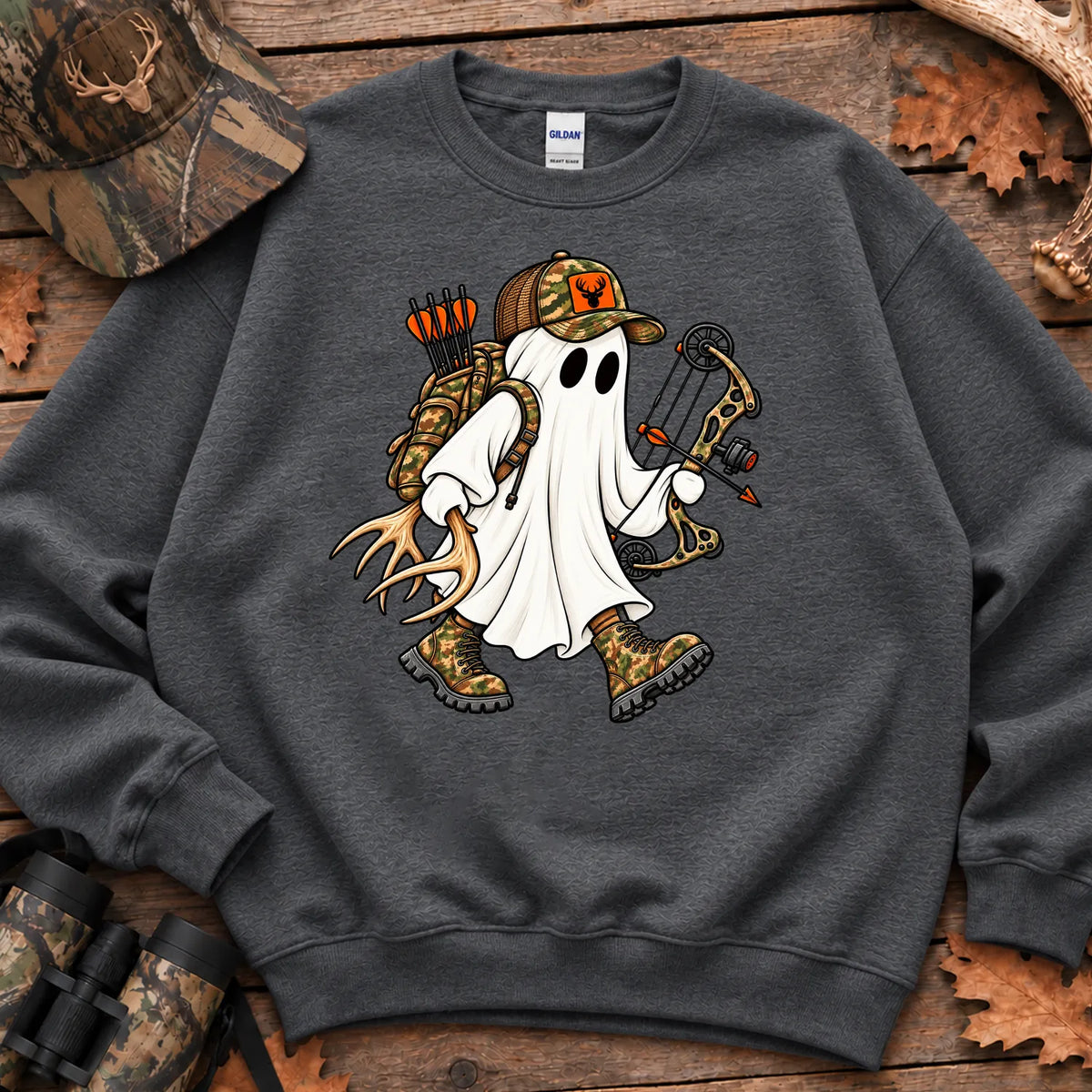 Ghost Hunter Sweatshirt in Dark Heather
