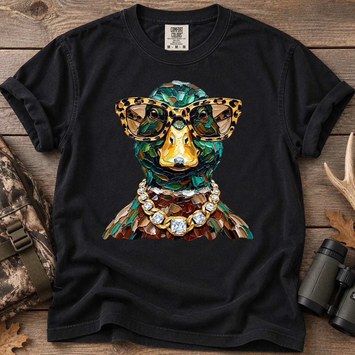 Glam Duck Hunting T-Shirt in Black