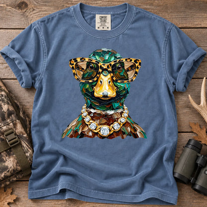 Glam Duck Hunting T-Shirt in Blue Jean