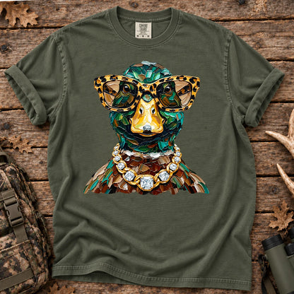 Glam Duck Hunting T-Shirt in Moss