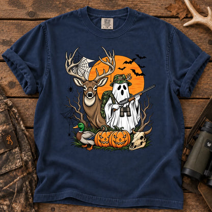 Halloween Deer Hunting T-Shirt in True Navy