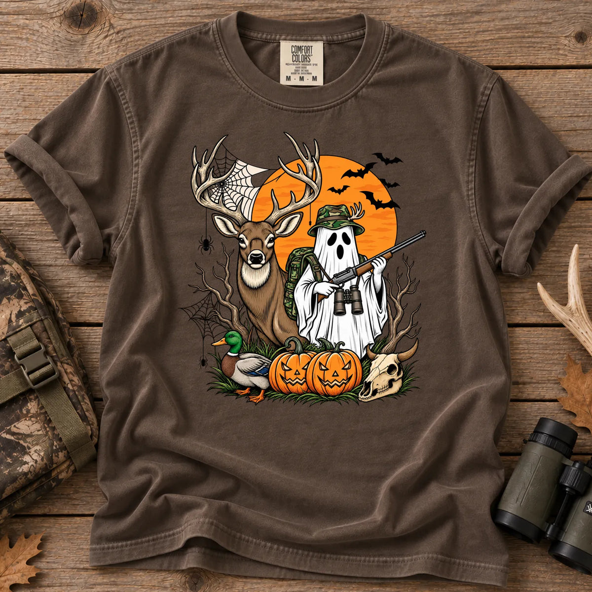 Halloween Deer Hunting T-Shirt in Espresso