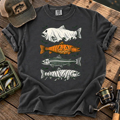 Halloween Monster Fish T-Shirt in Pepper