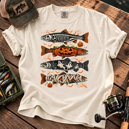 Halloween Monster Trout T-Shirt in Ivory