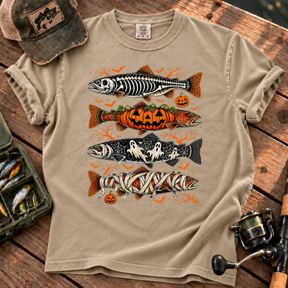 Halloween Monster Trout T-Shirt in Sandstone