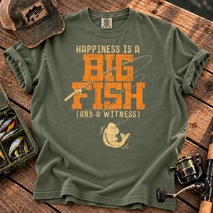 Happiness Is a Big Fish T-Shirt in Moss