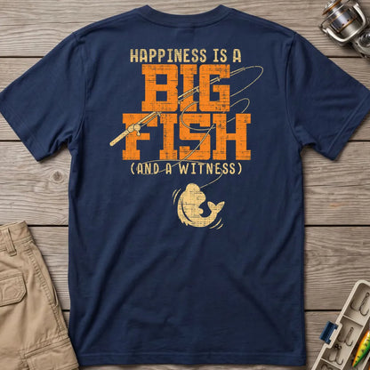 Happiness Is a Big Fish T-Shirt in Navy