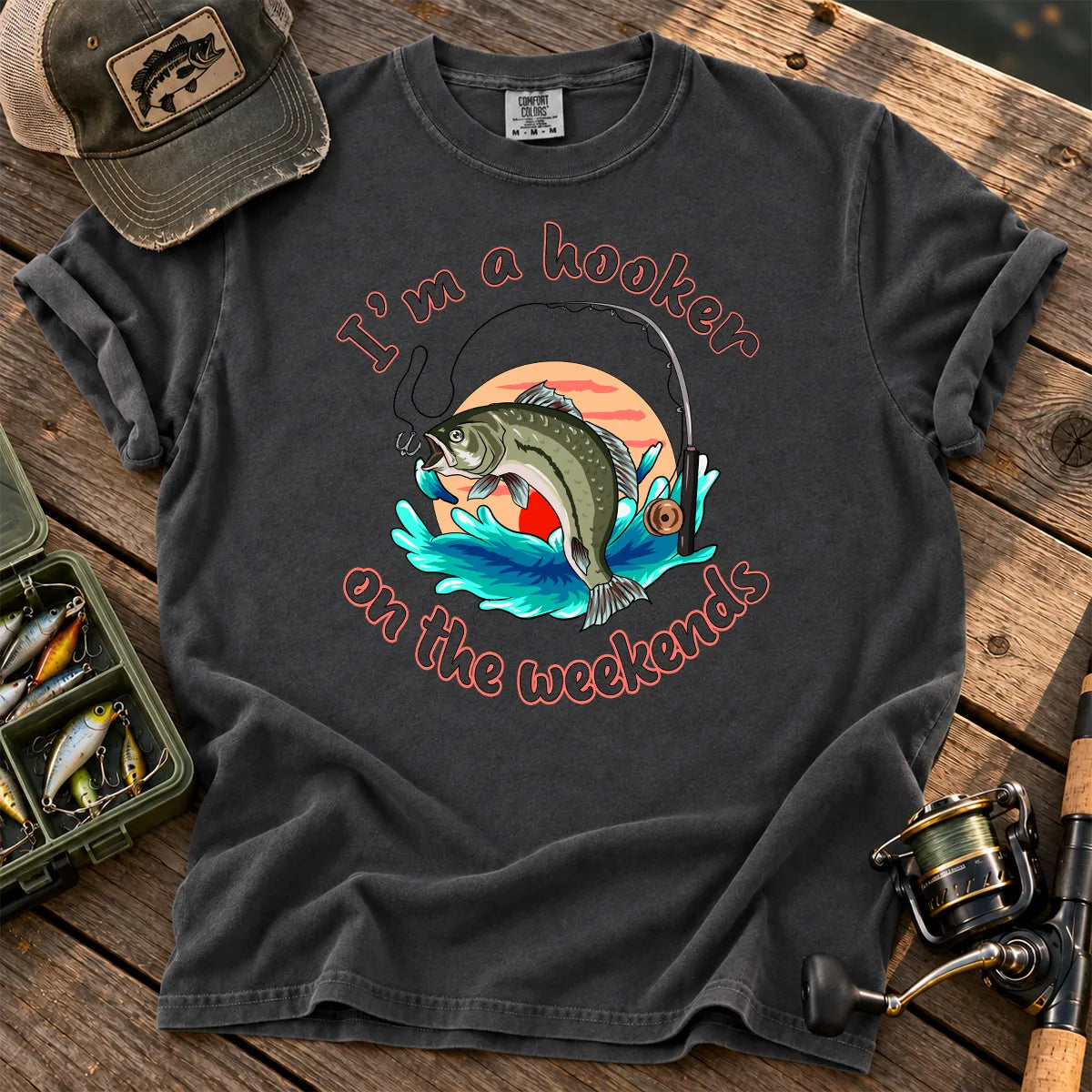 Hooker on the Weekends T-Shirt in Pepper