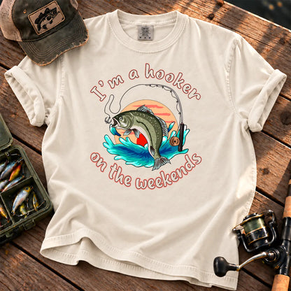 Hooker on the Weekends T-Shirt in Ivory
