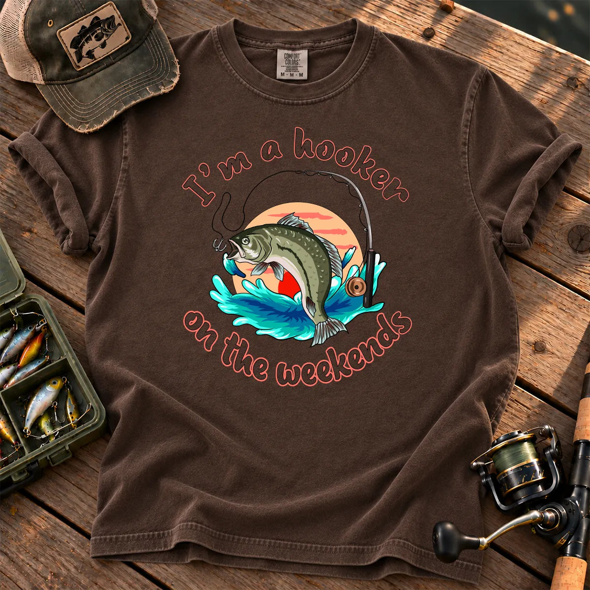 Hooker on the Weekends T-Shirt in Espresso