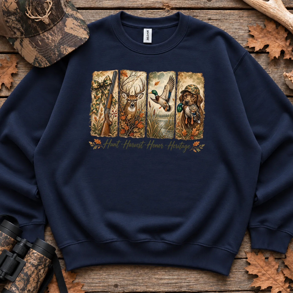 Hunt Harvest Honor Heritage Sweatshirt in Navy