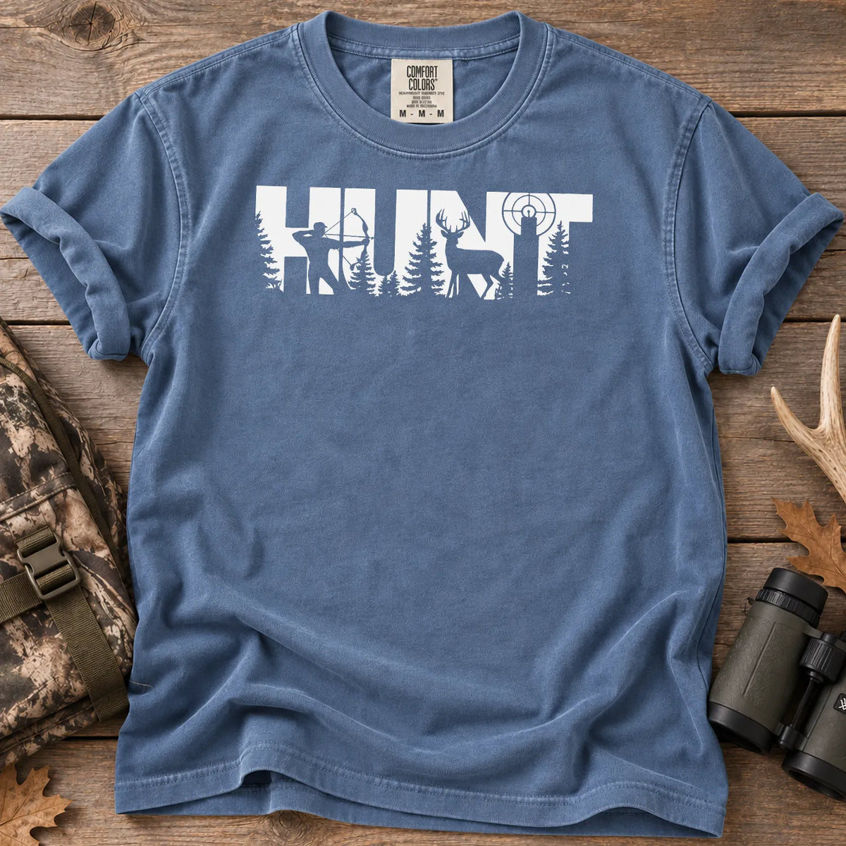 Hunt Wildlife T-Shirt in Blue Jean