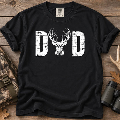 Hunting Dad Buck T-Shirt in Black