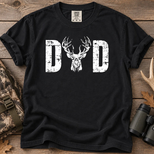 Hunting Dad Buck T-Shirt in Black