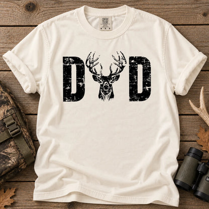Hunting Dad Buck T-Shirt in Ivory