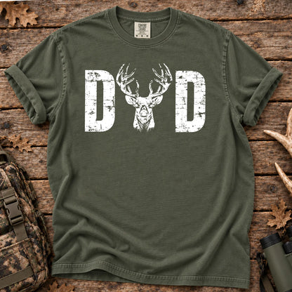 Hunting Dad Buck T-Shirt in Moss