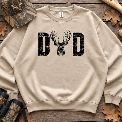 Hunting Dad Whitetail Sweatshirt in Sand