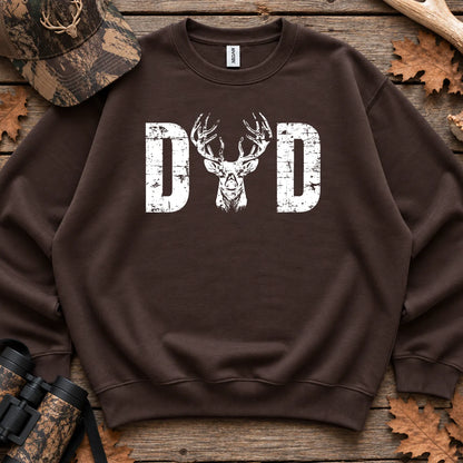 Hunting Dad Whitetail Sweatshirt in Dark Chocolate