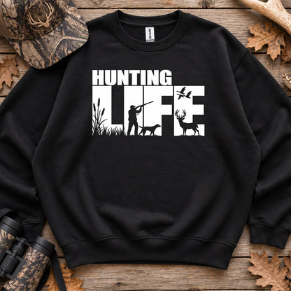 Hunting Life Silhouette Sweatshirt in Black