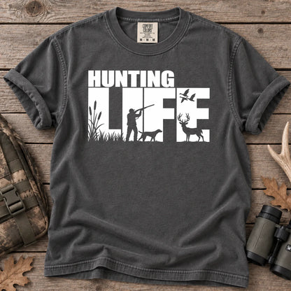 Hunting Life T-Shirt in Pepper