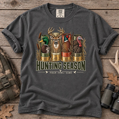 Hunting Season Field and Fowl T-Shirt in Pepper