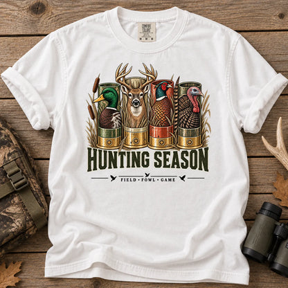 Hunting Season Field and Fowl T-Shirt in White