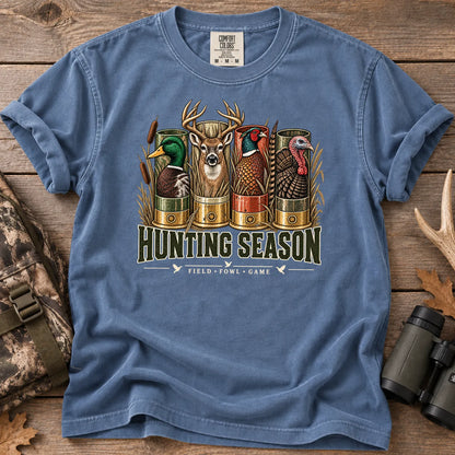 Hunting Season Field and Fowl T-Shirt in Blue Jean