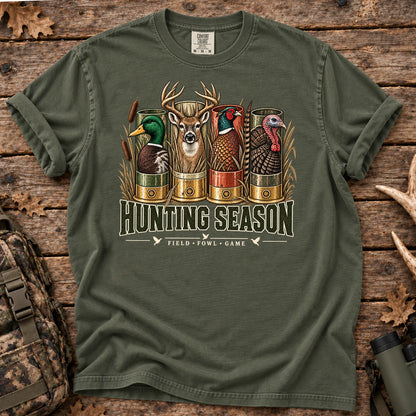 Hunting Season Field and Fowl T-Shirt in Moss