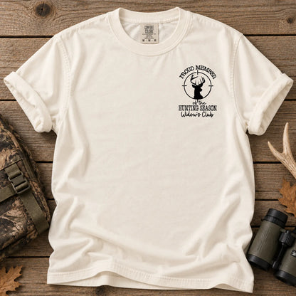 Hunting Season Widows Club T-Shirt in Ivory