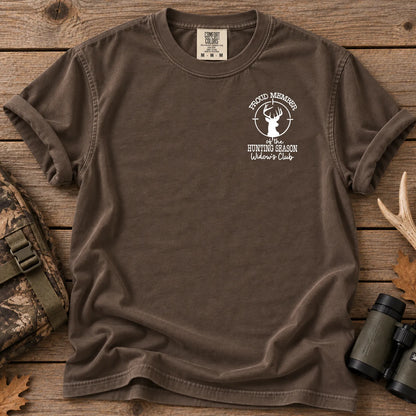 Hunting Season Widows Club T-Shirt in Espresso