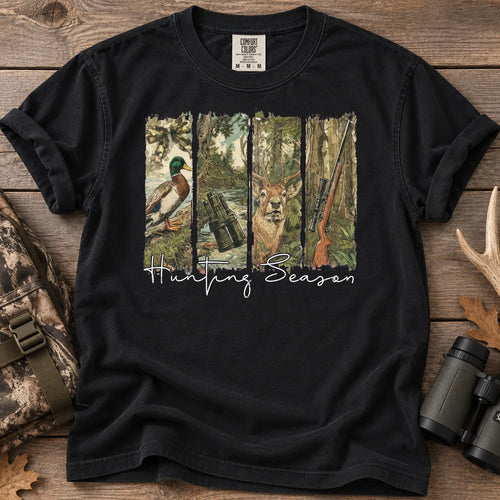 Hunting Season Wildlife T-Shirt in Black