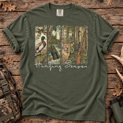 Hunting Season Wildlife T-Shirt in Moss