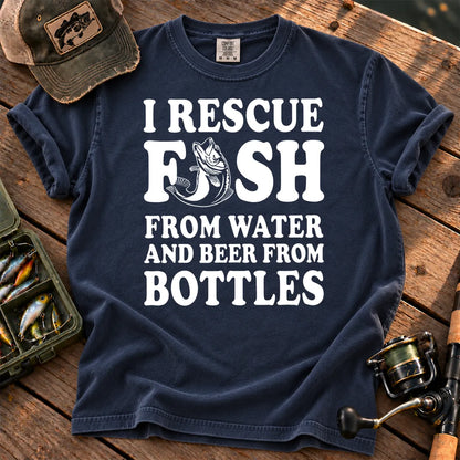 I Rescue Fish T-Shirt in True Navy