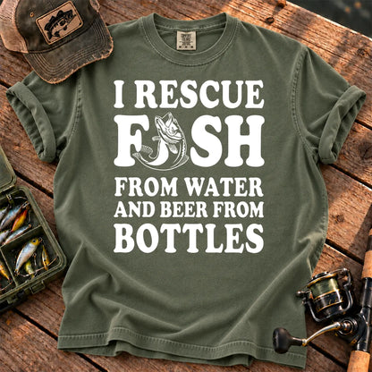 I Rescue Fish T-Shirt in Moss