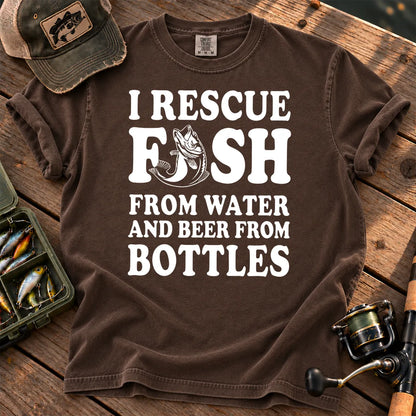 I Rescue Fish T-Shirt in Espresso