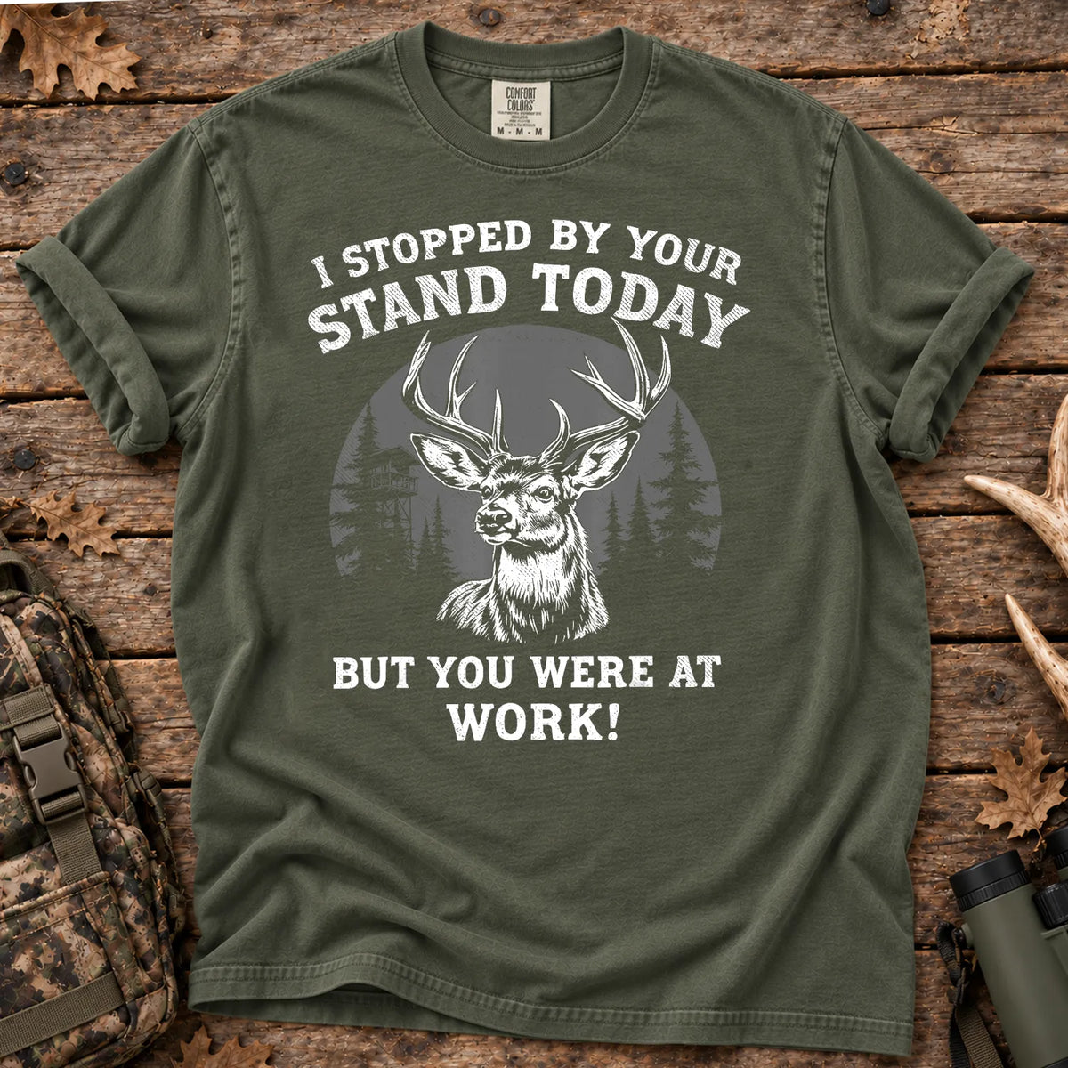 I Stopped by Your Stand T-Shirt in Moss
