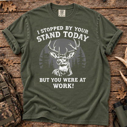 I Stopped by Your Stand T-Shirt in Moss