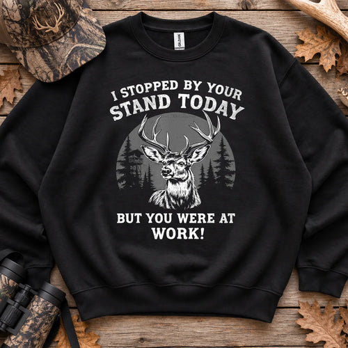 I Stopped by Your Stand Today Sweatshirt in Black