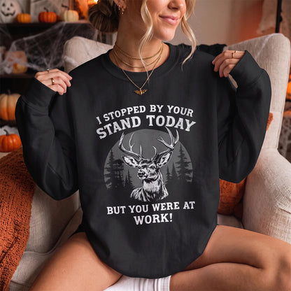 I Stopped by Your Stand Today Sweatshirt Women model in Black