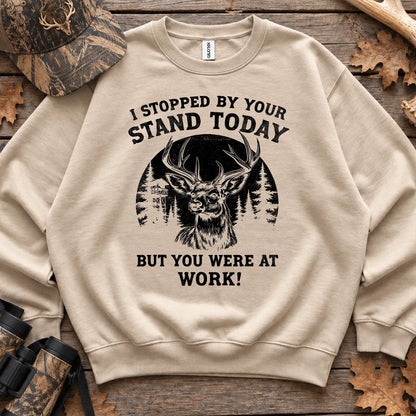 I Stopped by Your Stand Today Sweatshirt in Sand