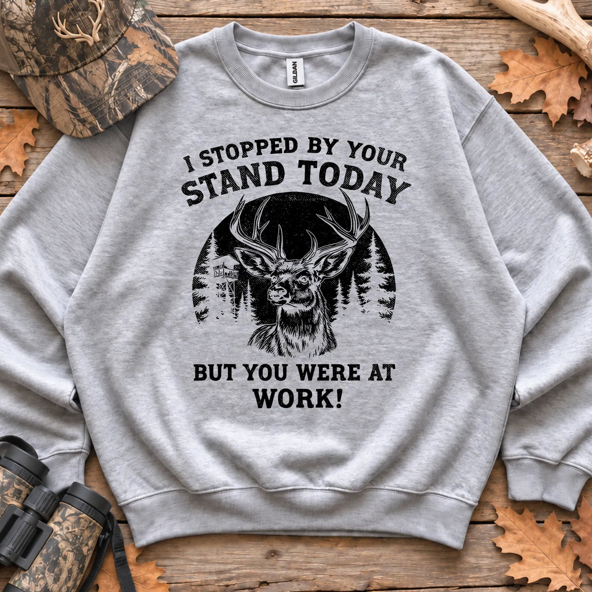 I Stopped by Your Stand Today Sweatshirt in Sport Grey