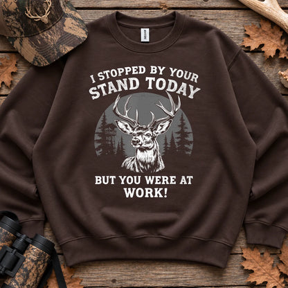 I Stopped by Your Stand Today Sweatshirt in Dark Chocolate