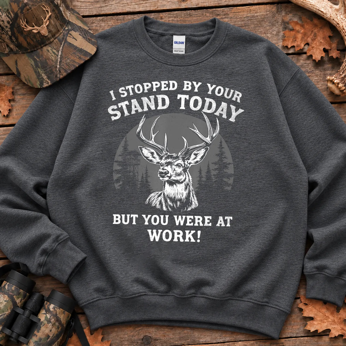 I Stopped by Your Stand Today Sweatshirt in Dark Heather