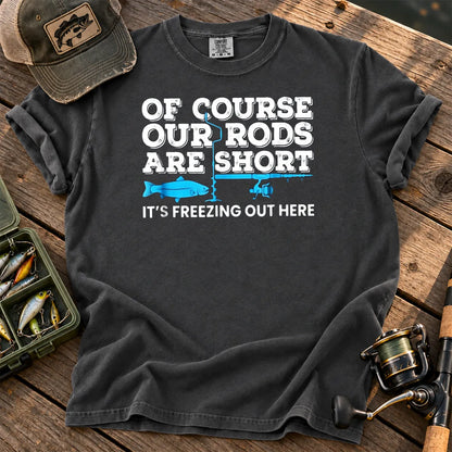 Ice Fishing Rods Are Short T-Shirt in Pepper