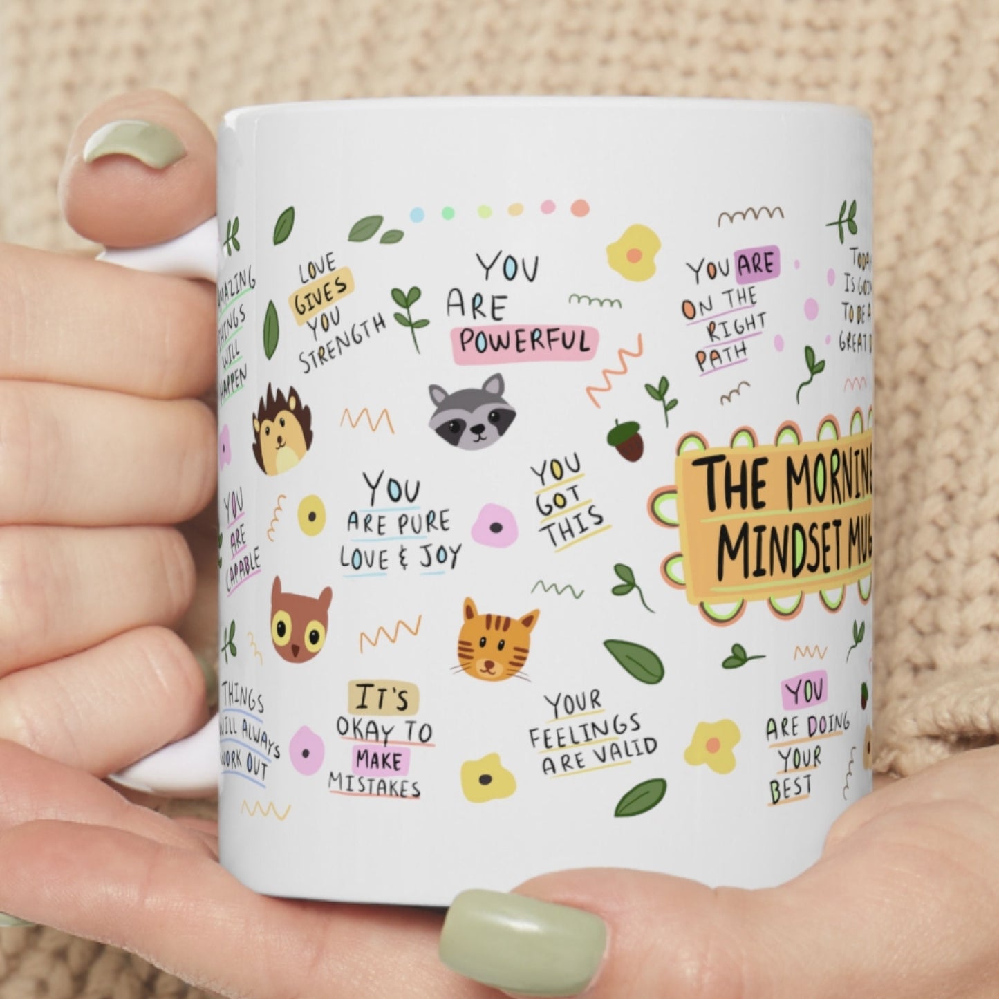 Daily Affirmations Coffee Mug: Positive Mindset Gift