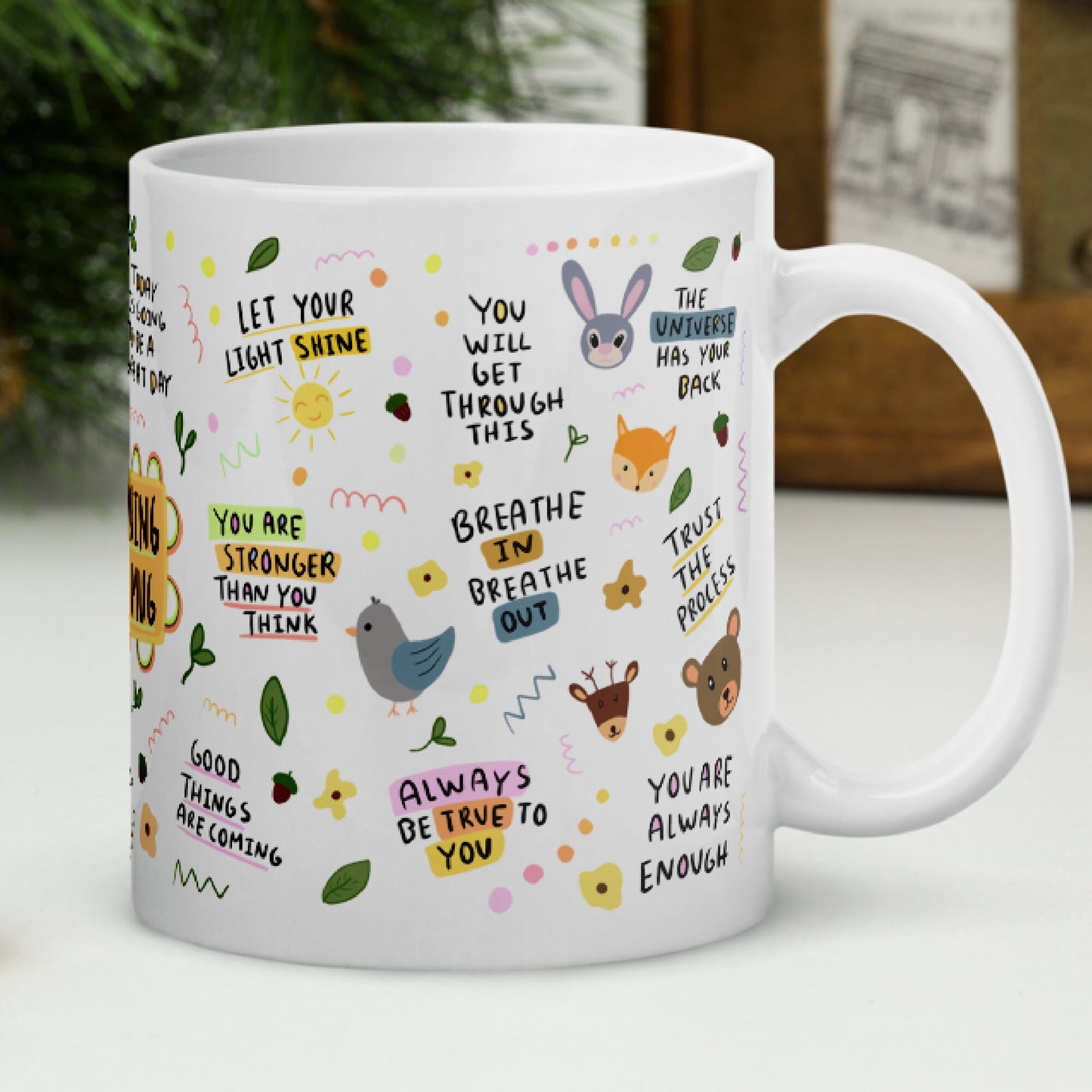 Daily Affirmations Coffee Mug: Positive Mindset Gift